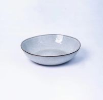 BOWL CERAMICA 21x5.5CM GRIS C/BORDE BERTA B