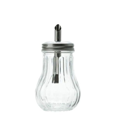 AZUCARERO DE VIDRIO C/ACERO INOX  PRISMA