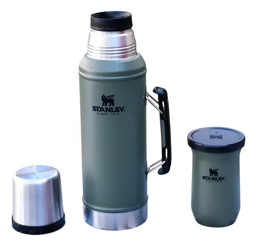 TERMO STANLEY 1QT CLASSIC VERDE +MATE PINE 10-11494-018