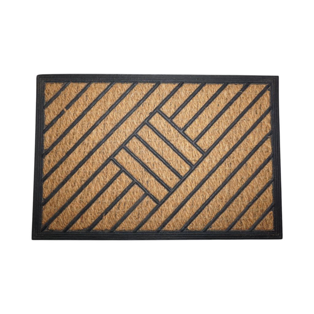 FELPUDO COCO/GOMA 40X60 SELECTA LINEAS CRUZADAS