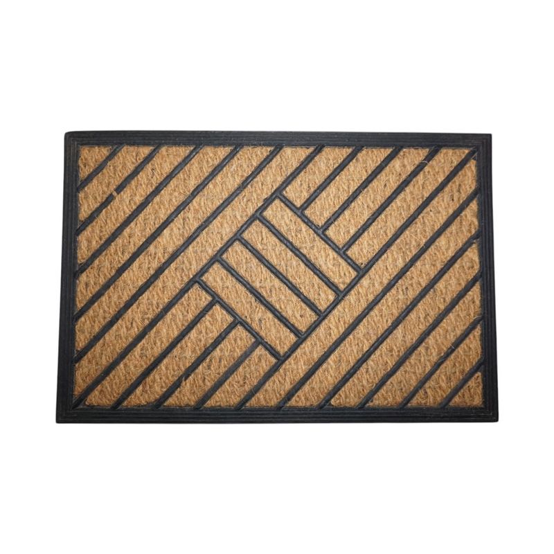 FELPUDO COCO/GOMA 40X60 SELECTA LINEAS CRUZADAS