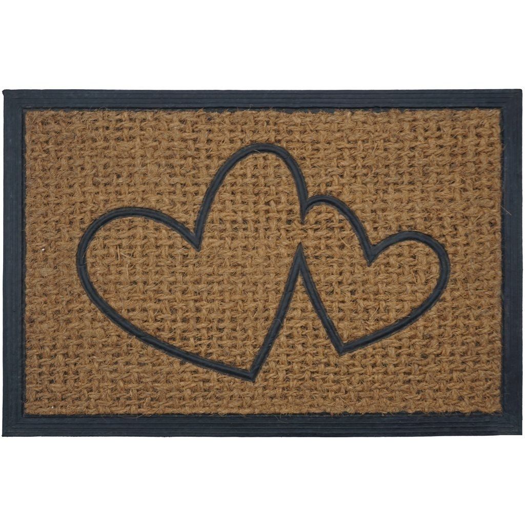 FELPUDO COCO/GOMA 40X60CM CORAZONES