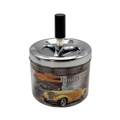 CENICERO METAL C/TAPA