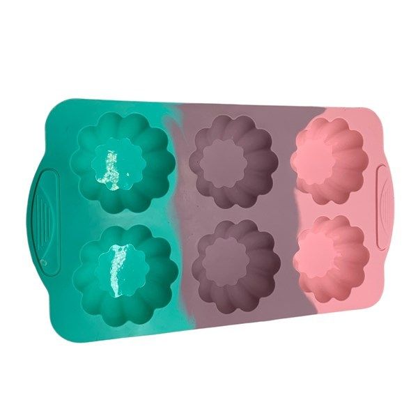 MOLDES PARA CUPCAKES SILICONA X6 7454