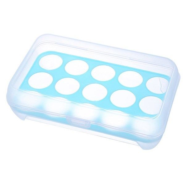 HUEVERA PLASTICO C/TAPA 15 HUEVOS 1067