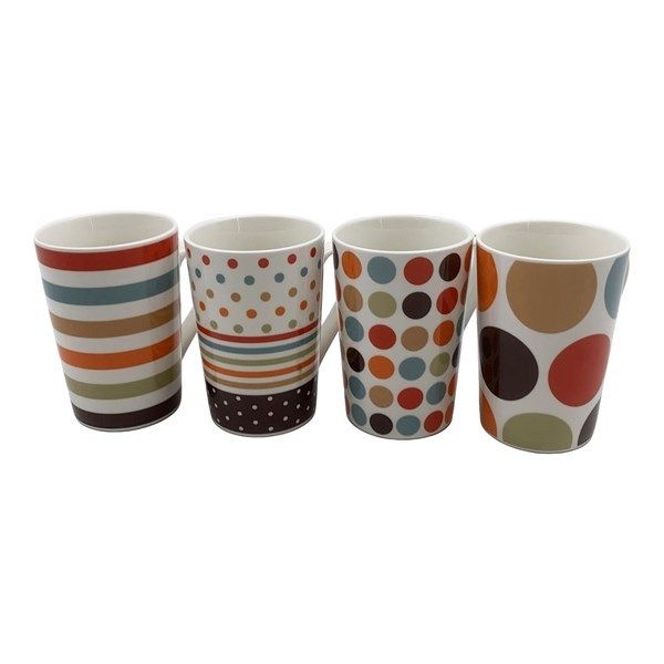 MUG LOZA DIS GEOMETRICO COLORES SURT 0486