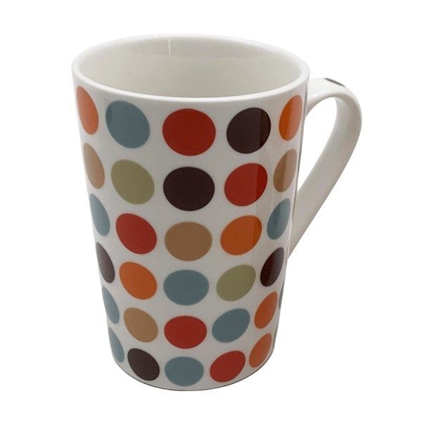 MUG LOZA DIS GEOMETRICO COLORES SURT 0486