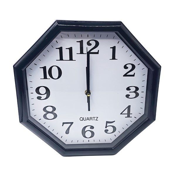 RELOJ PARED HEXAGONAL 29CM  W762
