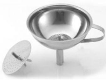 EMBUDO C/FILTRO  ACERO INOX CORRINA