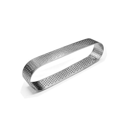 MOLDE OVAL ACERO 12X3.5CM ESPESOR 1MM SELECTA