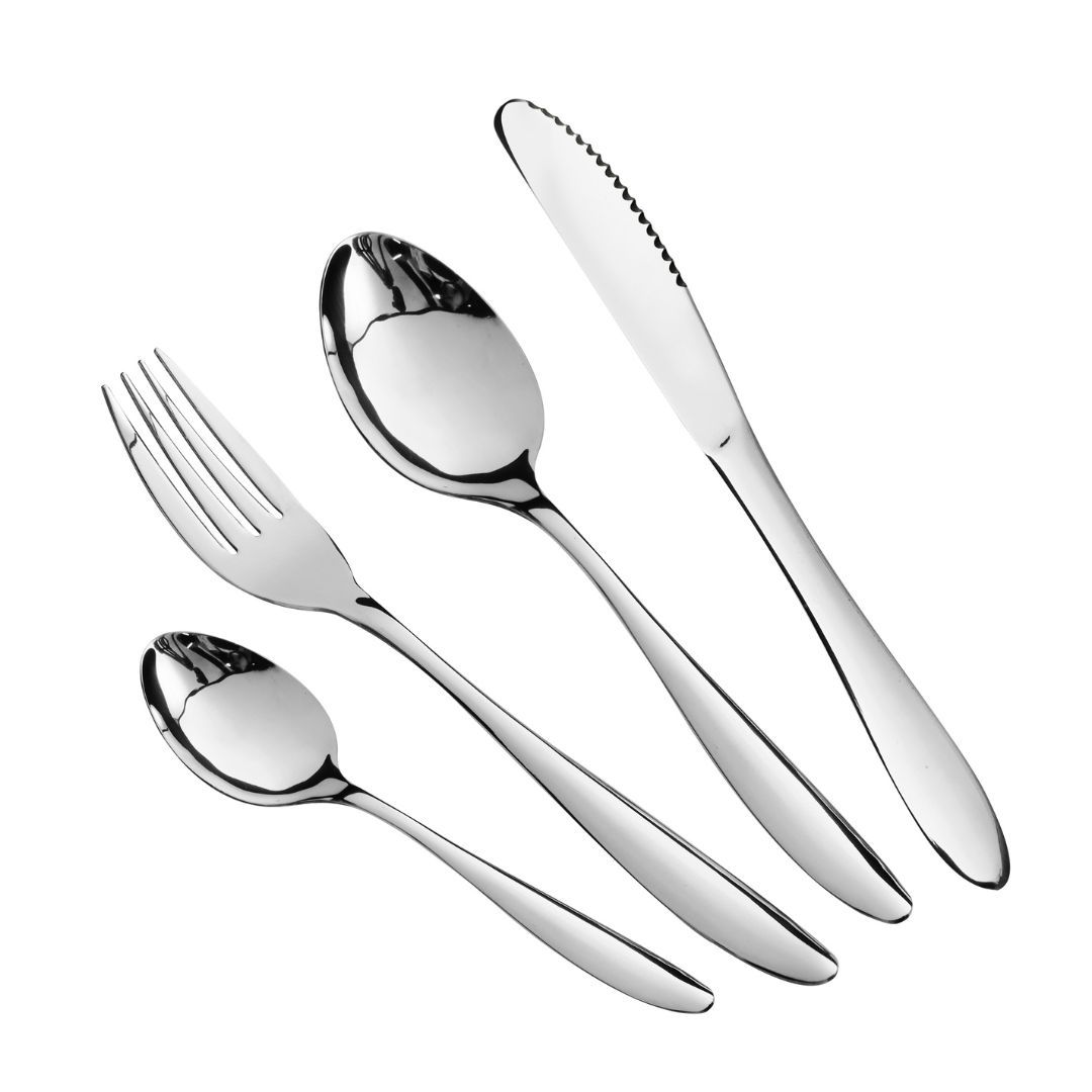 JGO DE CUBIERTOS 24PZAS ACERO INOX MOD:GIULIA