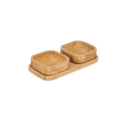 SET APERITIVO BAMBU 3 PZAS KINVARA