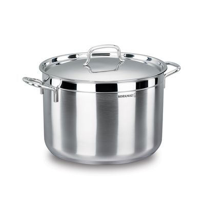 OLLA C/TAPA ACERO INOX  KORKMAZ 11LTS 28x18CM