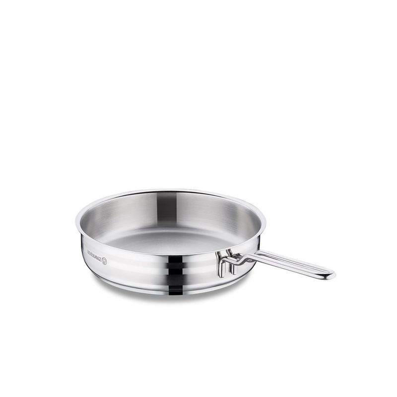 SARTEN ASTRA 24x6 ACERO INOX KORKMAZ