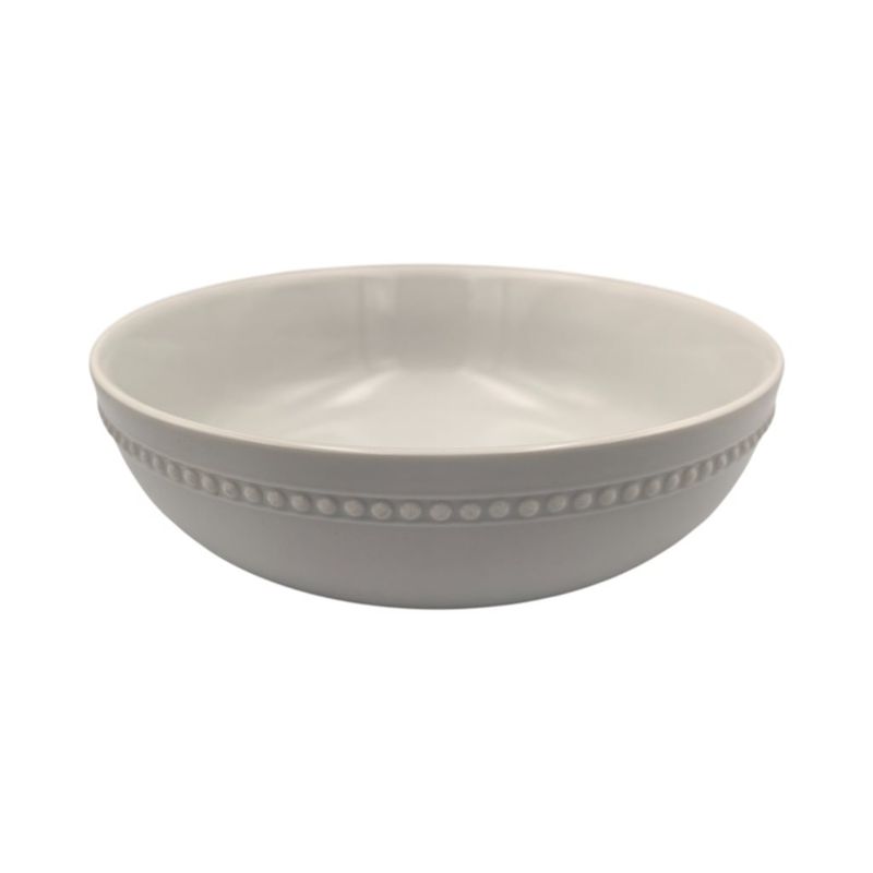 ENSALADERA CON PUNTILLO 26X11CM BLANCA