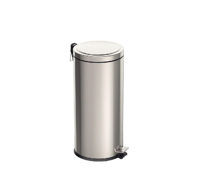 RECIPIENTE C/ PEDAL 30LT  T/ACERO INOX TRAMONTINA