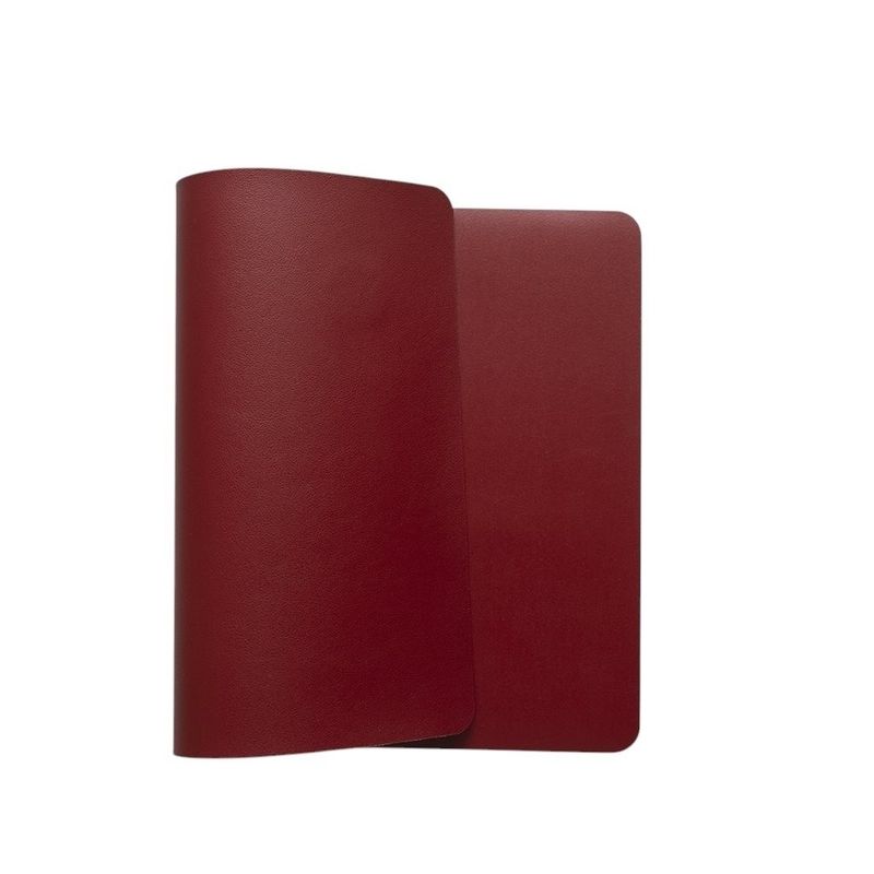 INDIVIDUAL PU SIMIL CUERO ROJO