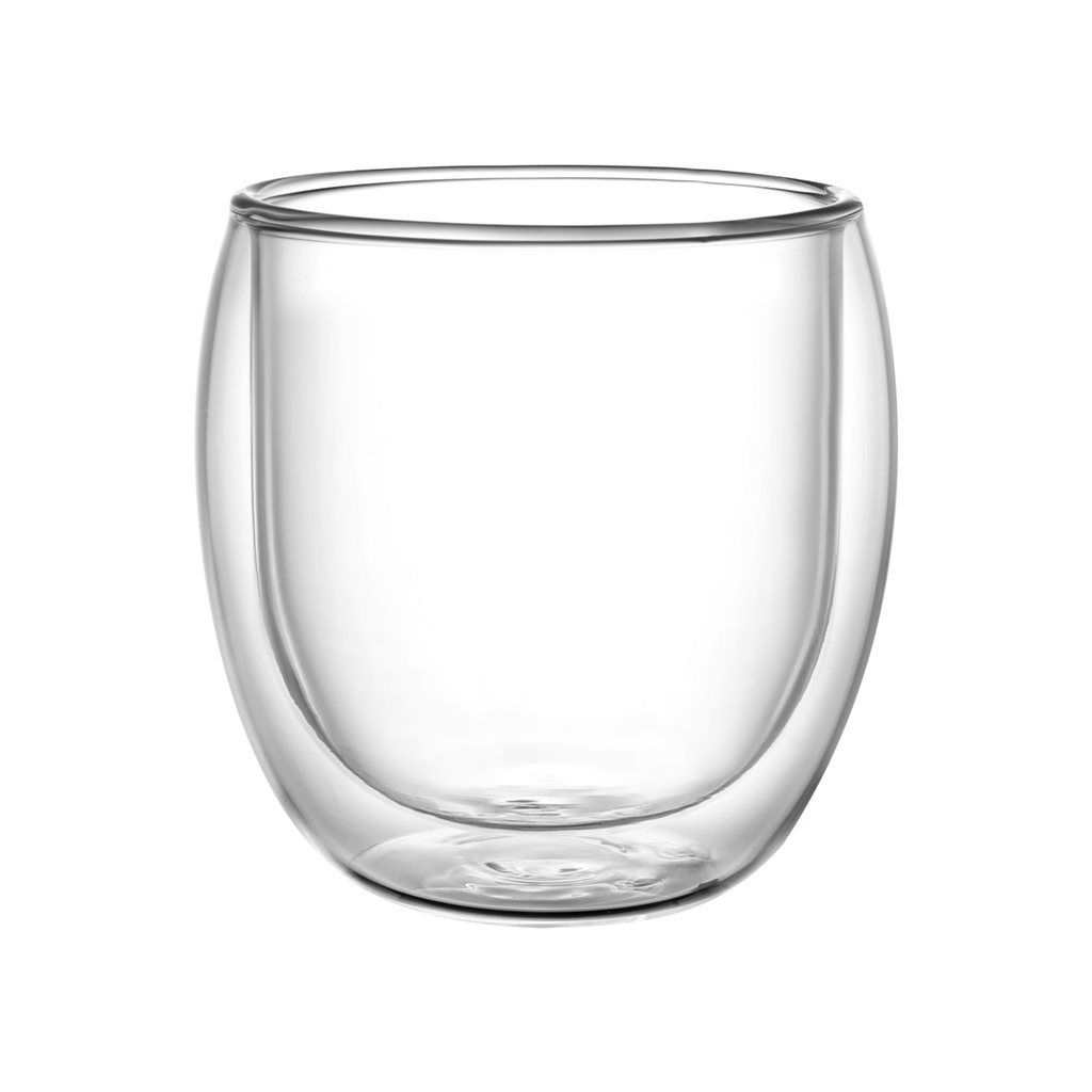 SET X 2 VASOS DOBLE PARED 200ML BOROSILICATO