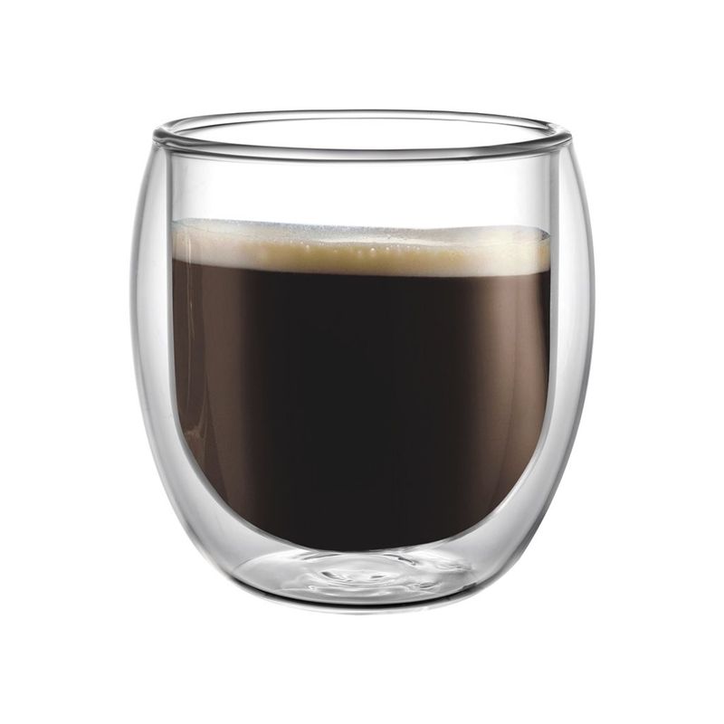 SET X 2 VASOS DOBLE PARED 200ML BOROSILICATO