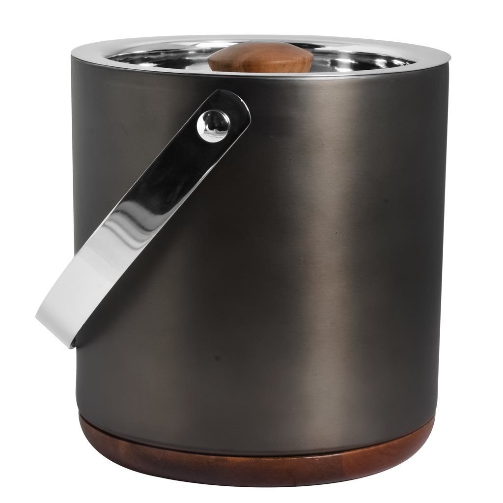 BALDE HIELO 15CM MADERA EXT NEGRO SELECTA