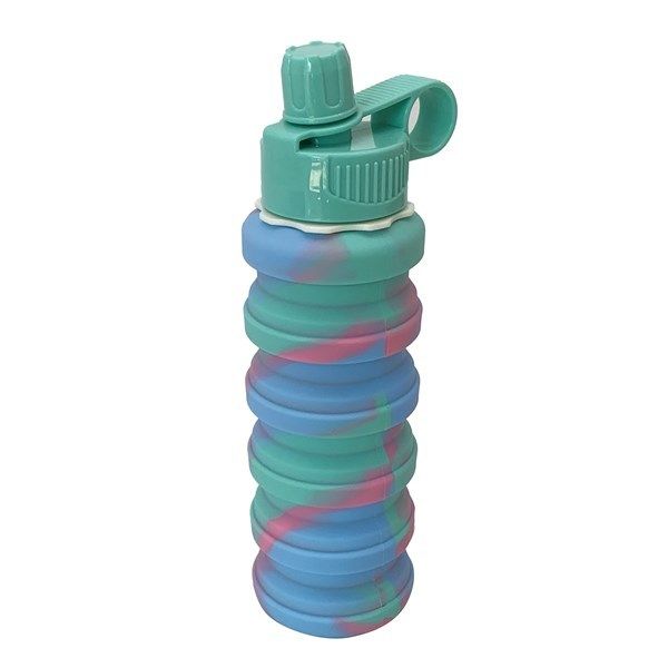 BOTELLA DEPORTIVA SILICONA PLEGABLE 600ML 8485