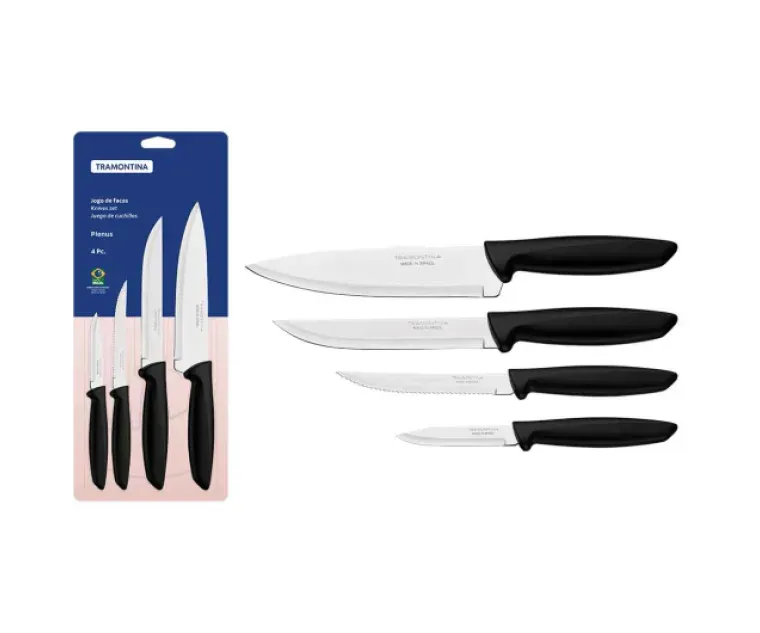 JGO DE CUCHILLOS 4PZAS PLENUS TRAMONTINA