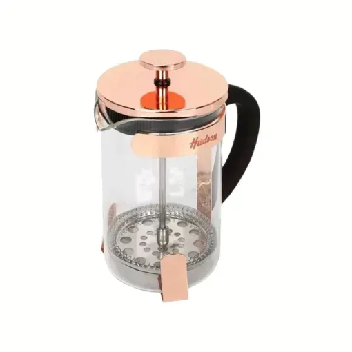 CAFETERA C/EMBOLO GOLDEN ROSE 800ML HUDSON 416913