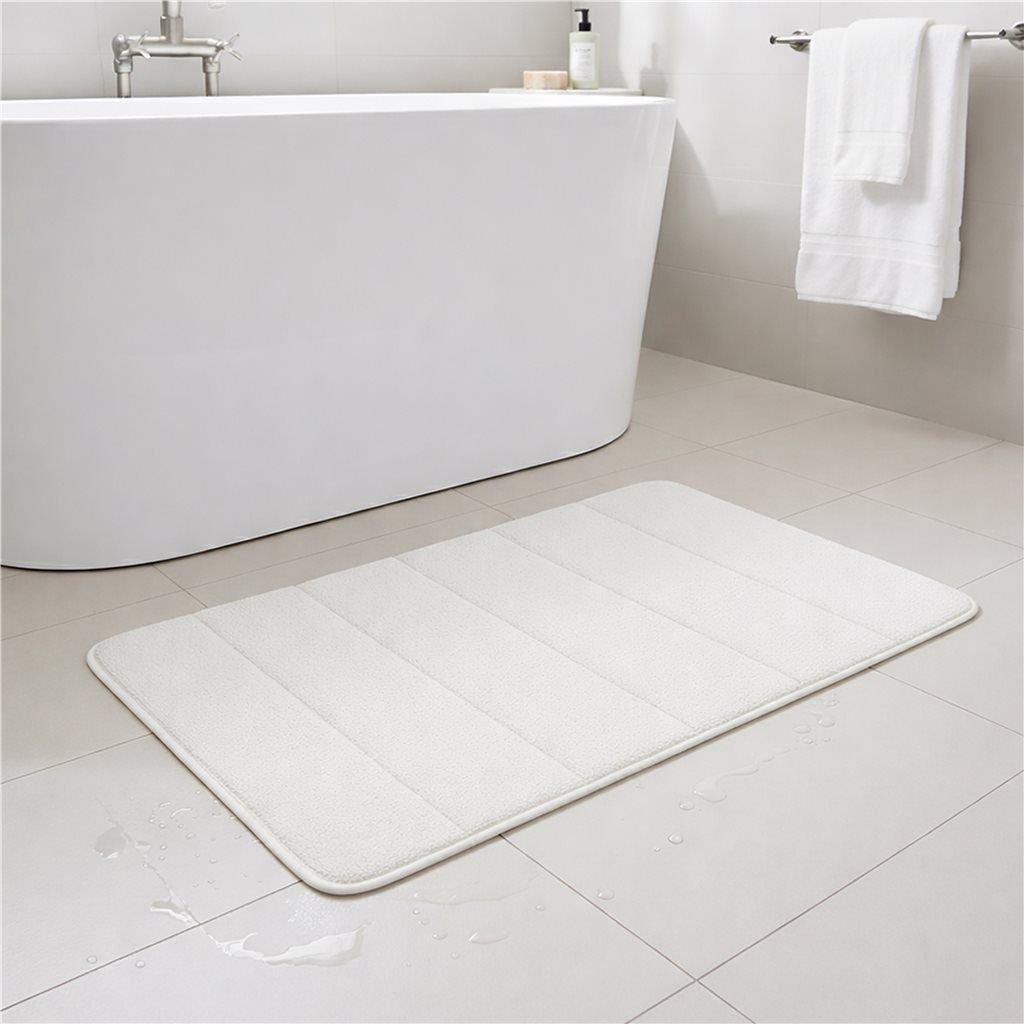 ALFOMBRA DE BAÑO SOFT 45X70 BLANCO