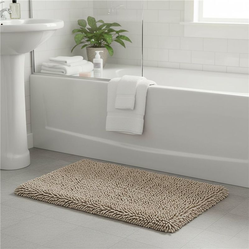 ALFOMBRA DE BAÑO BUCLE 45X70 BEIGE