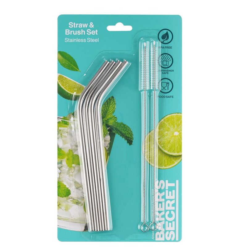 SET 4 SORBITOS ACERO 2 LIMPIADOR BAKERS SECRET