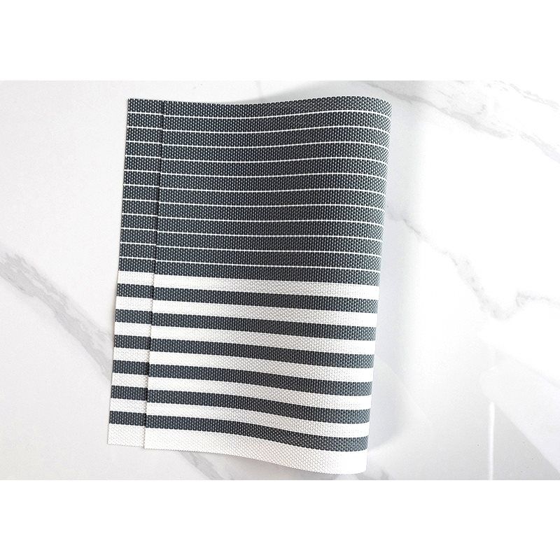 INDIVIDUAL TEXTILENE RAYAS GRIS/BLANCAS