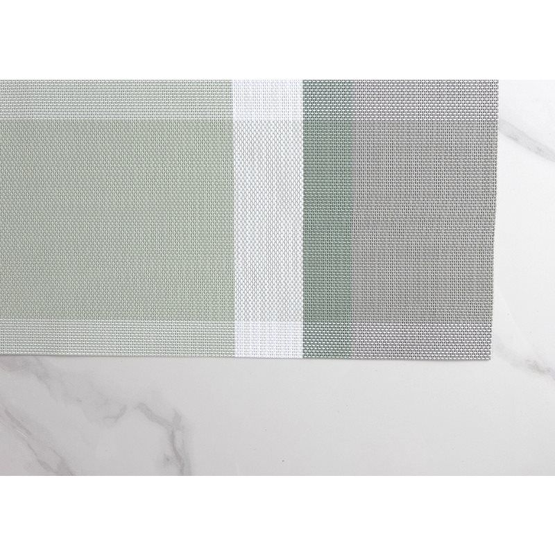 INDIVIDUAL PVC CUADROS TONO VERDE SELECTA