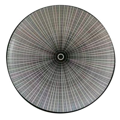 PLATO DE POSTRE 19CM  LINEAS/CIRCULOS  SELECTA