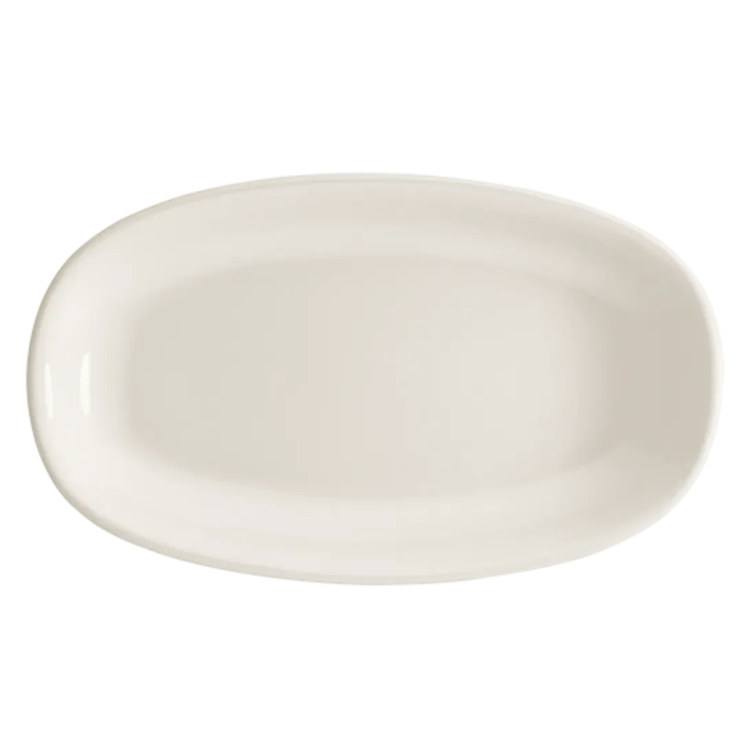 FUENTE OVAL 34x19CM GOURMET BLANCO BONNA