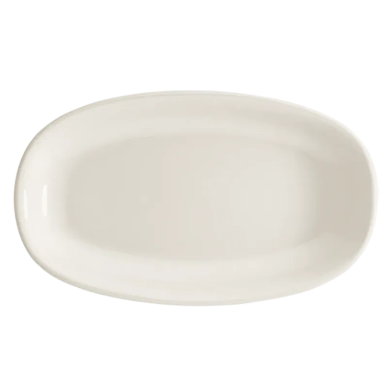 FUENTE OVAL 34x19CM GOURMET BLANCO BONNA