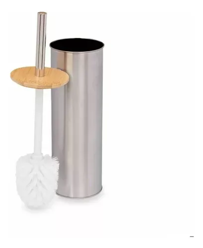 ESCOBILLA BAÑO T/ BAMBU ACERO BERILO