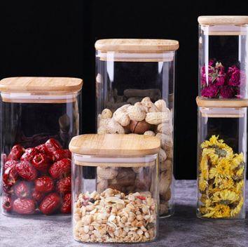 FRASCO BOROSILICATO T/BAMBU 1000ML