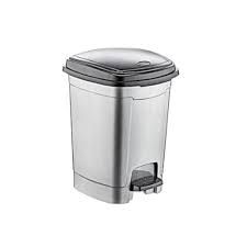 PAPELERA C/TAPA Y PEDAL 22LTS POLY TIME