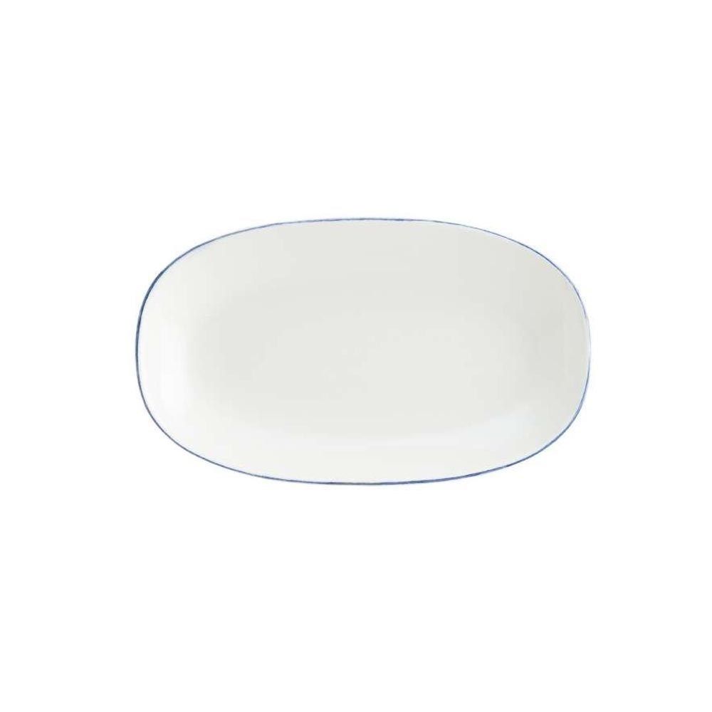 FUENTE OVAL  34X19CM RETRO DENIM GOURMET BONNA