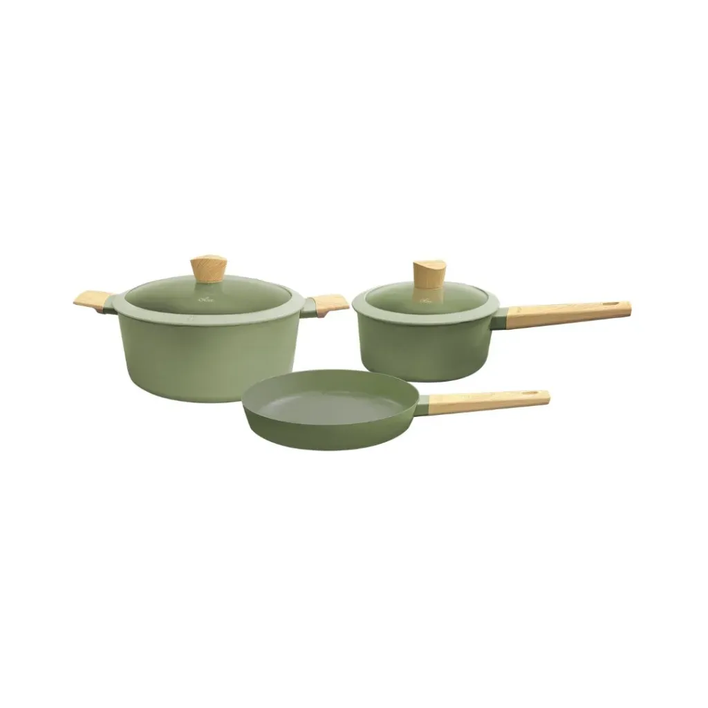 BATERIA C/ANTIAD 5 PZASVERDE OLIVE HUDSON