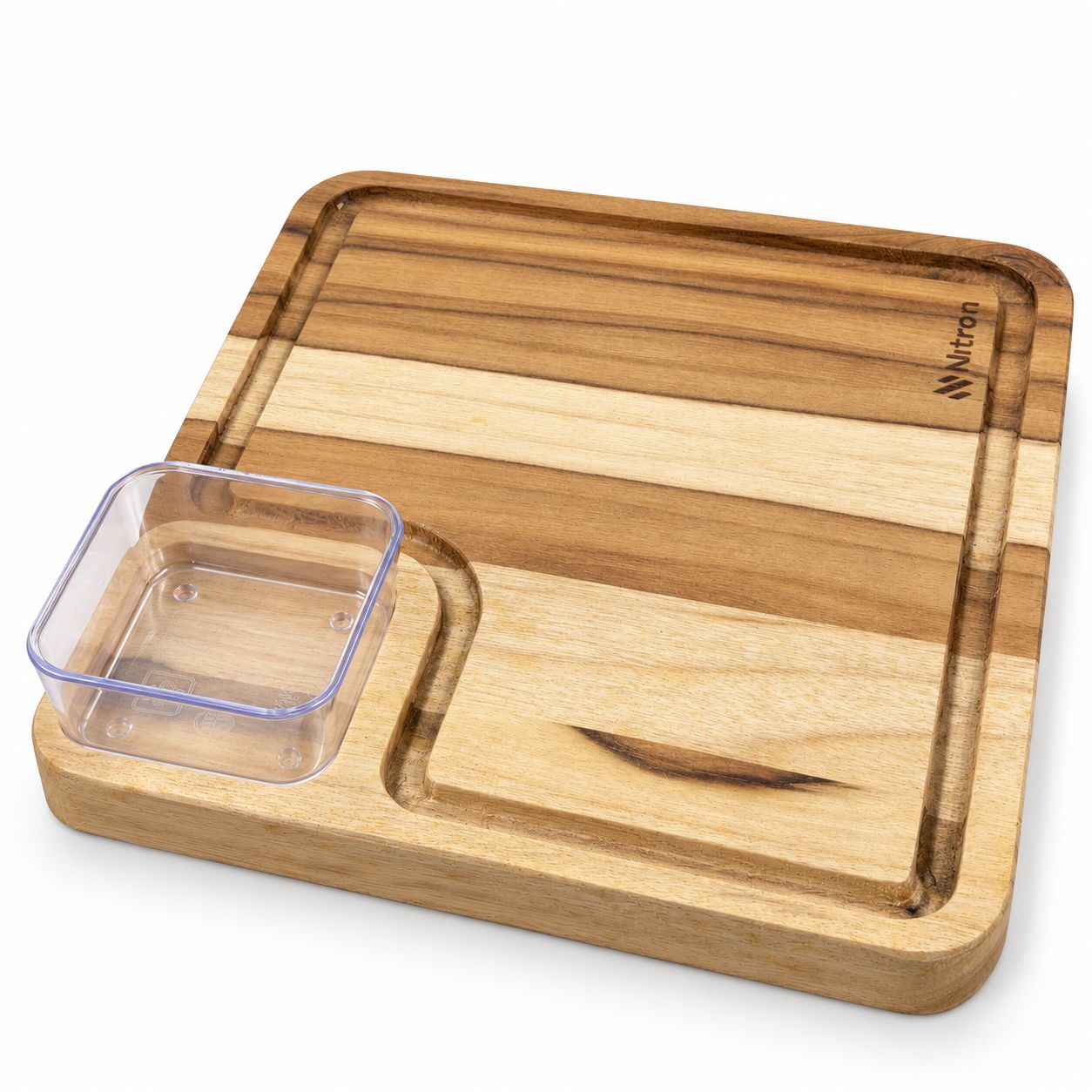 TABLA  MADERA 23X23X2 1 POTES  NITRON