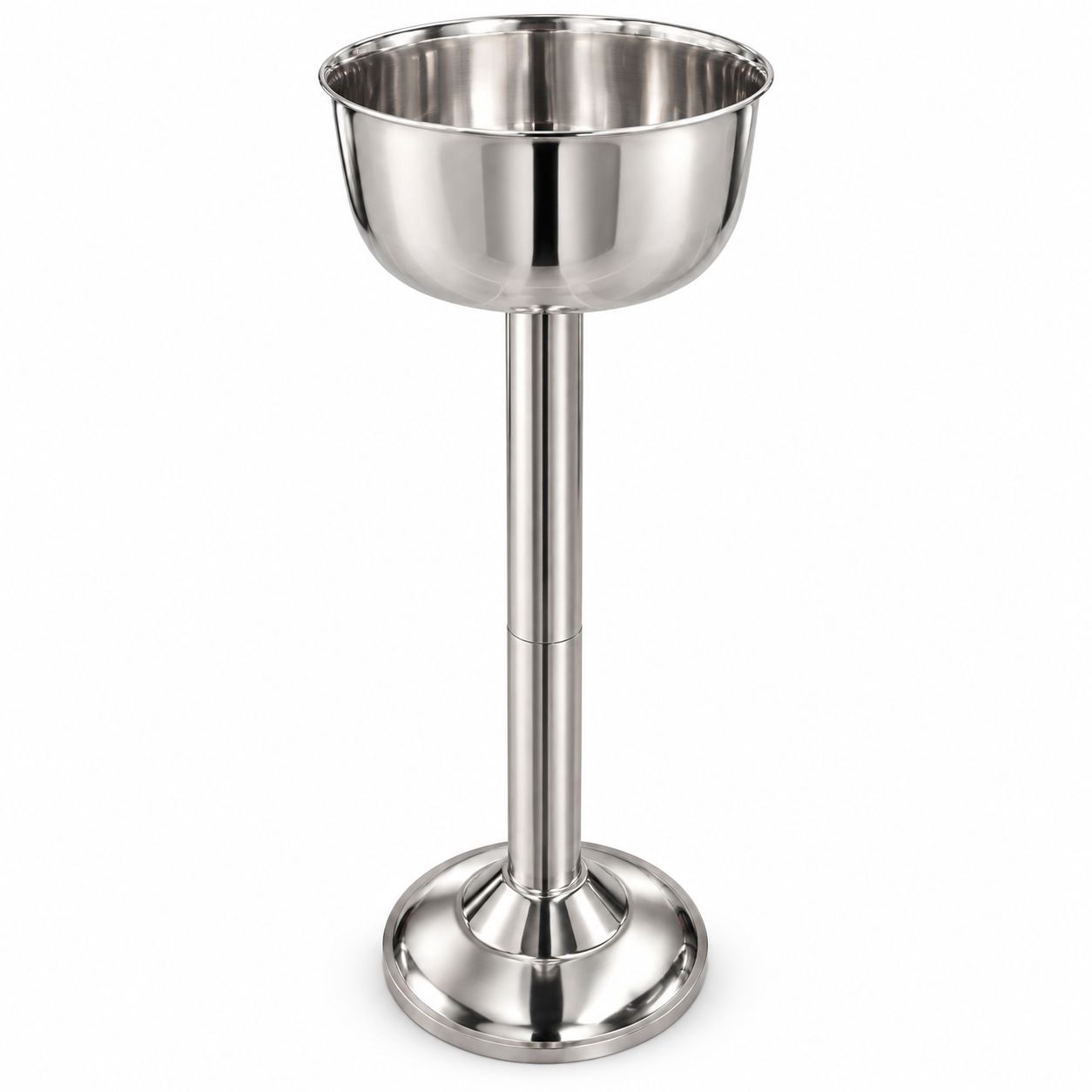 PIE CHAMPAGNERA ACERO INOXIDABLE