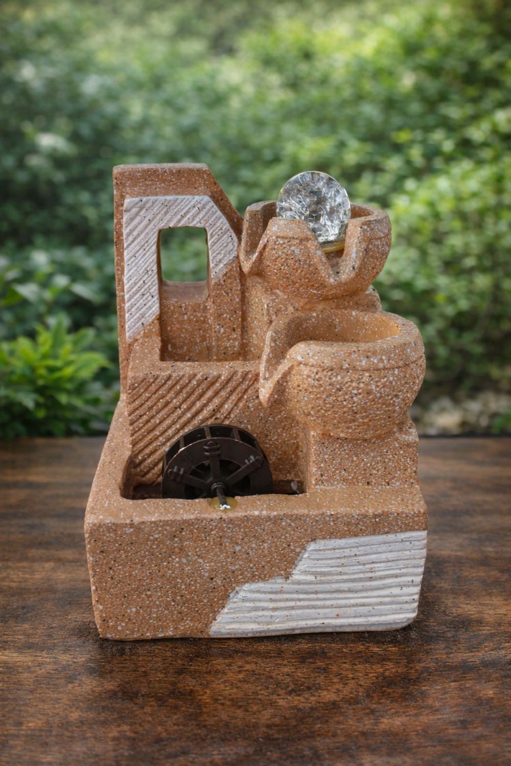 FUENTE DE AGUA 20CM C/ LUZ