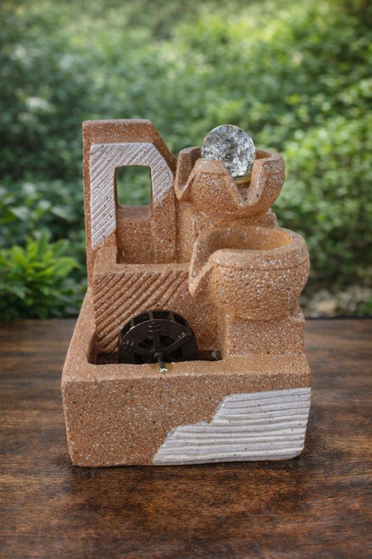 FUENTE DE AGUA 20CM C/ LUZ