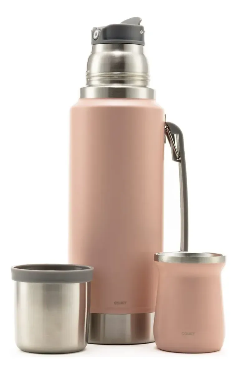COMBO COMET TERMO VIENA  1LT+ MATE 160ML ROSADO