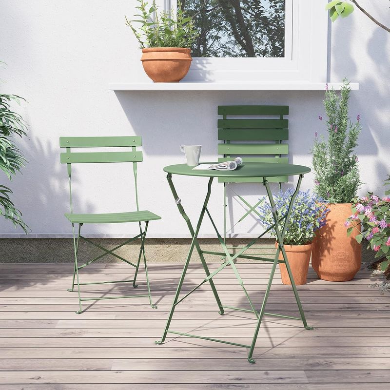 SET D/MESA C/SILLA 3PZAS PLEGABLE VERDE