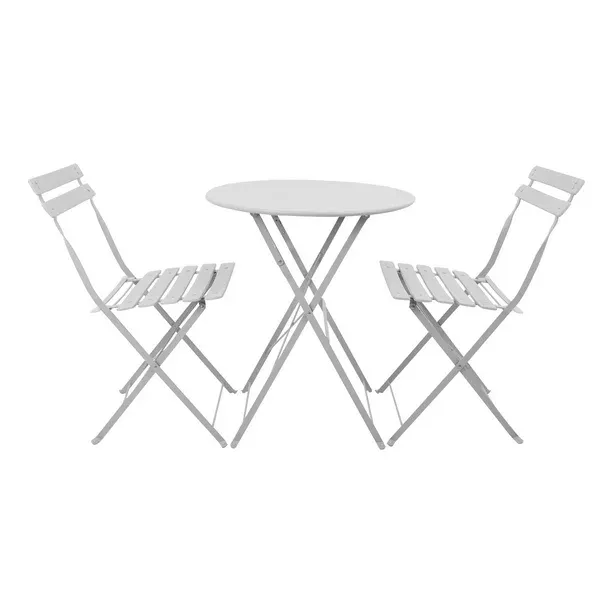 SET D/MESA C/SILLA 3PZAS PLEGABLE BLANCO