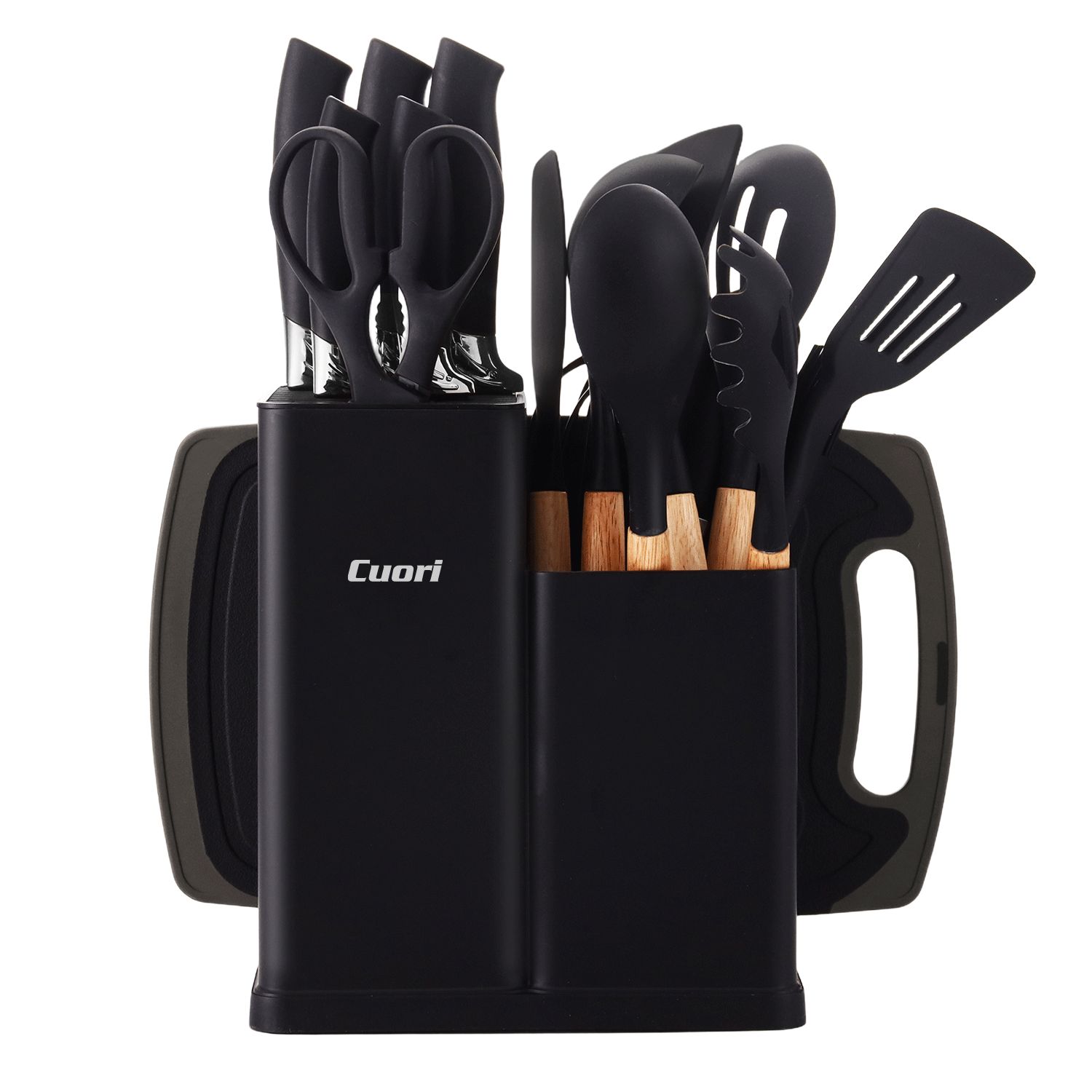 SET DE CUCHILLOS Y MENAJE C/SOPORTE CUORI