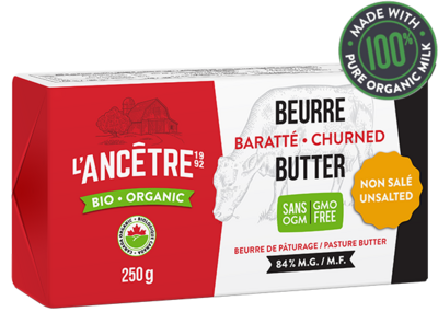 L'Ancetre Organic Butter 84% Unsalted