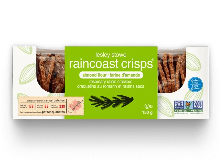 Raincoast Crirsps GF Rosemary Raisin